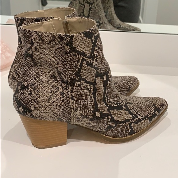 vegan snakeskin boots
